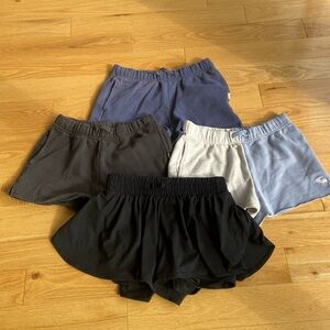 Four pairs of girls Abercrombie&Fitch shorts size 9-10